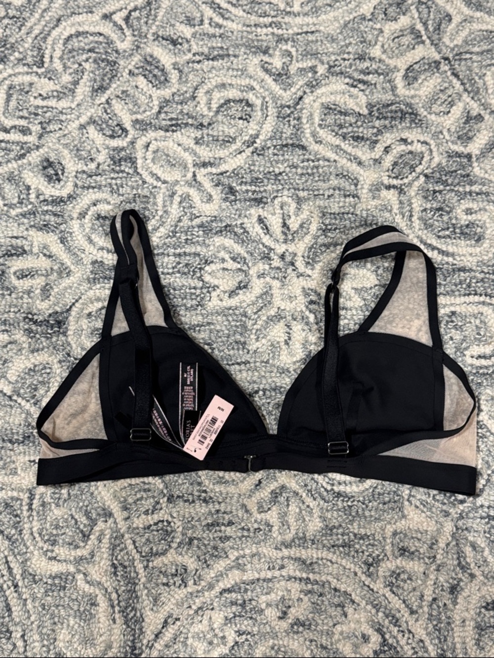 Victoria’s Secret - Black Mesh-Panel Wireless Bra - Picture 2 of 5